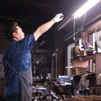【飛庄】青紙鋼仕様　ろう付けA型 200mm FZ22-383