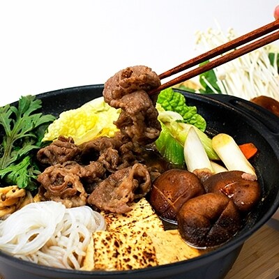 「いしかわ牛」または「福島牛」モモ肉すき焼き用 400g