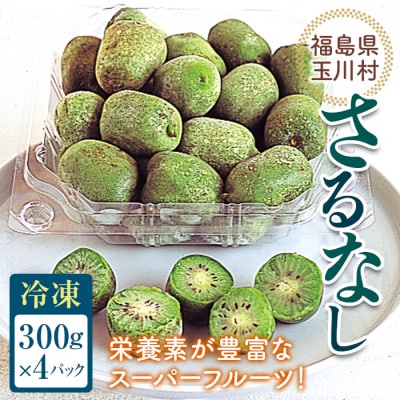 ＜先行受付＞ さるなし 冷凍 1.2kg ベビーキウイ こくわ スーパーフルーツ 福島県 玉川村