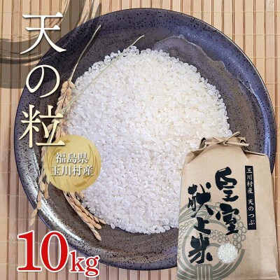 令和7年度産 新米 天のつぶ 10kg 福島県玉川村産 こめ コメ FT18-275