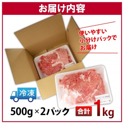 〈最短7日発送〉【A5・A4等級】常陸牛 切り落とし 1000g