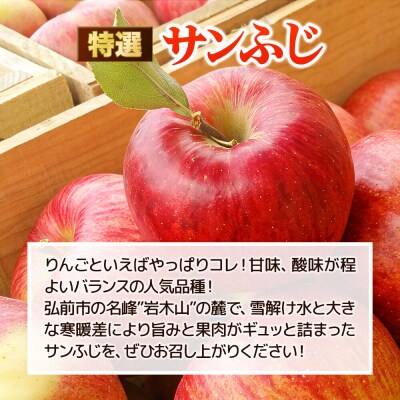 りんご 特選 白熊 サンふじ 絆 約3kg(9～12玉程度)|24_srk-040301f