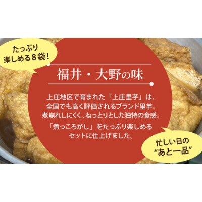 【福井・大野の味】上庄里芋の煮っころがし(真空)400g×5袋 
