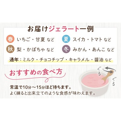 越前大野の「名水育ち生乳ジェラート」おまかせ 8個セット