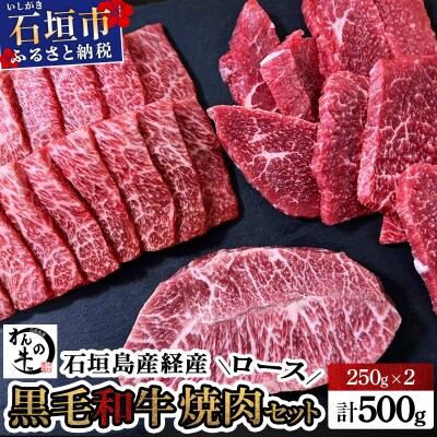 石垣島産経産黒毛和牛 焼肉セット【真空パック】 計 500g