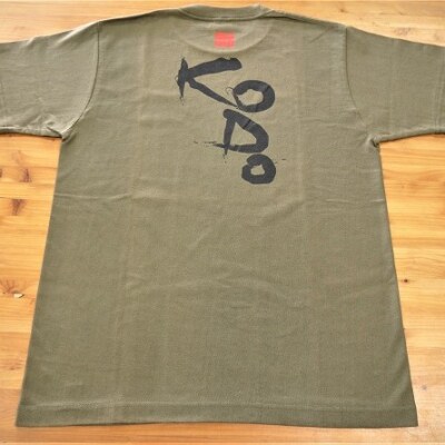 熊野古道Tシャツ【KODOTシャツ・オリーブ・Sサイズ】綿100%