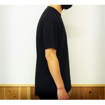 世界遺産熊野古道【鬼文字Tシャツ・黒・Lサイズ】綿100%
