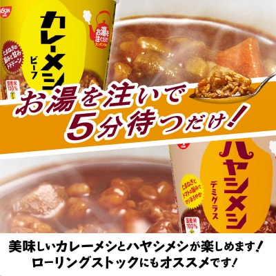 日清カレーメシとハヤシメシ(a13-101)