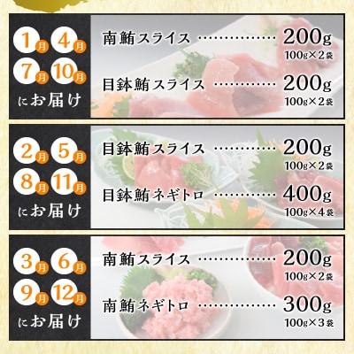 海からの贈り物 焼津天然まぐろ三昧 切り落とし(3回お届け)定期便(a30-232)