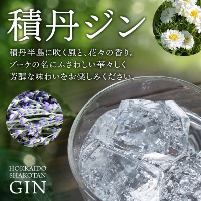 ジン 北海道 積丹 酒 蒸溜酒 アルコール 火の帆 BOUQUET GIN 100ml 1本