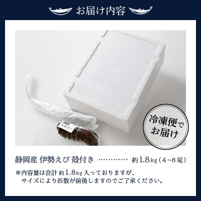 伊勢海老 お造りセットC 約1.8kg(お刺身用に加工済)(b100-073)