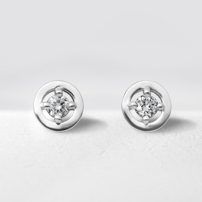 プラチナ900 ダイヤモンド ピアス Kreis(クライス)(b250-013)