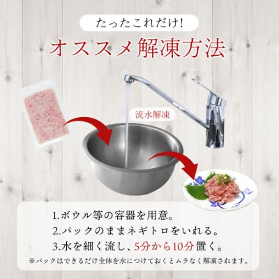 ミナミマグロ入り マグロのたたき 焼津 海の極 ネギトロ 冷凍(100g× 10)(a15-710)