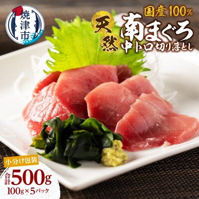国産 中トロ ミナミマグロ 一口サイズ 刺身 海鮮丼 焼津 海の極(100g×5)(a20-479)