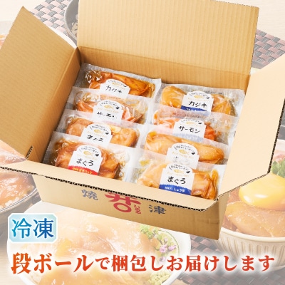 ご飯にのせて食べる 漬丼の具 6種 計8パック セット(a10-1307)