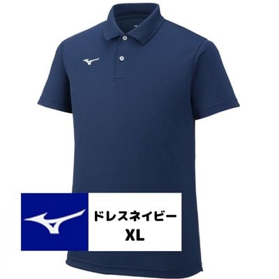ミズノ・ポロシャツ　ドレスネイビー_XL　A0-282-06