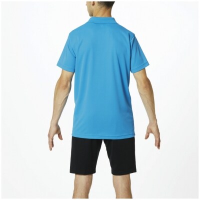 ミズノ・ポロシャツ　ディーバブルー_2XL　A0-283-07
