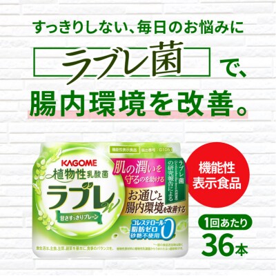 【2ヶ月に1回　計6回定期便】植物性乳酸菌ラブレW　プレーン36本(計216本)[052S04-T]