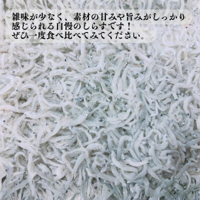 淡路島のふっくらやわらかい「釜揚げしらす干し」 1㎏入り