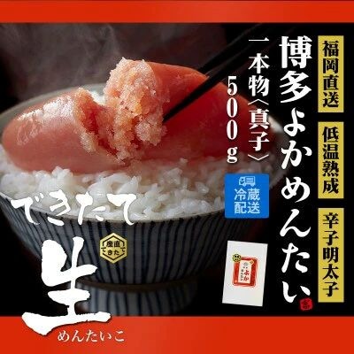 辛子明太子 博多よかめんたい 500g×1本【無冷凍 生 贈答用】【202609】