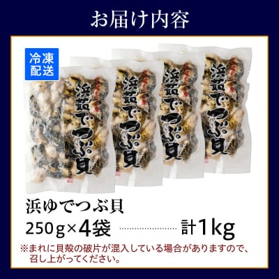 浜茹でつぶ貝1kg 【er001-133】