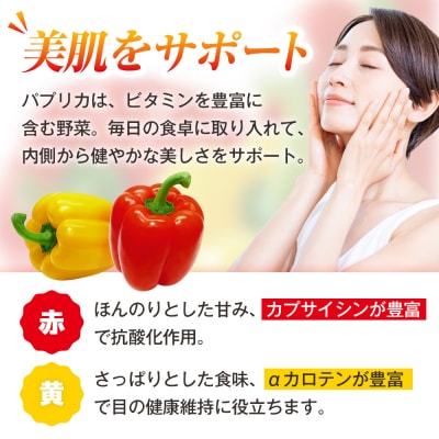 【R8年産】湧水栽培 ナツやさいのパプリカ 6玉〜8玉セット ピンクの八百屋〜ナツやさい