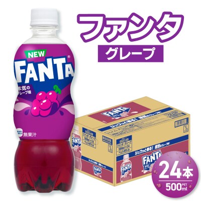 ファンタ グレープ 500mlPET×24本_hs137-082