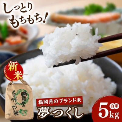 【令和8年産】 夢つくし 白米 5kg 糸島市産 [AGR023]