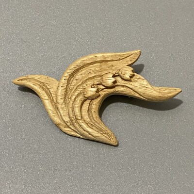 木製ブローチ すずらん