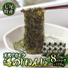 【七尾特産】天然アカモク「海のじねんじょ」 (120g×8P)