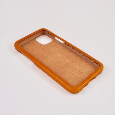 【iPhone12pro用】本革ケース/キャメル/ハンドメイド