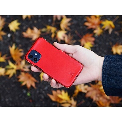 【iPhone13用】本革ケース/ダークブラウン/ハンドメイド