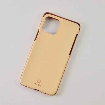 【iPhone13promax用】本革ケース/ナチュラル/ハンドメイド