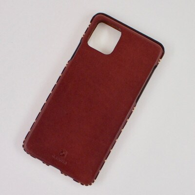 【iPhone14用】本革ケース・マホガニー