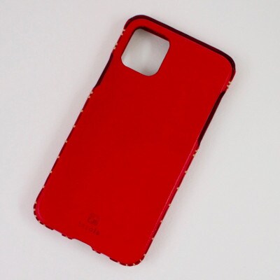 【iPhone14用】本革ケース・レッド