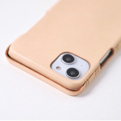 【iPhone14用】本革ケース・ブルー