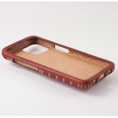 【iPhone15用】本革ケース・キャメル