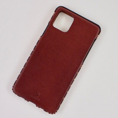 【iPhone15用】本革ケース・マホガニー