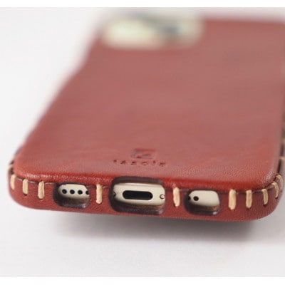 【iPhone15用】本革ケース・ワイン