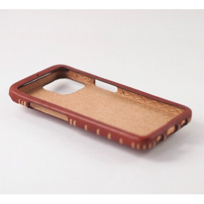 【iPhone15用】本革ケース・ブルー