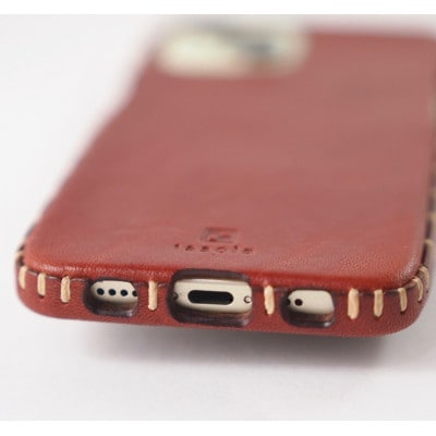 【iPhone15用】本革ケース・ネイビー