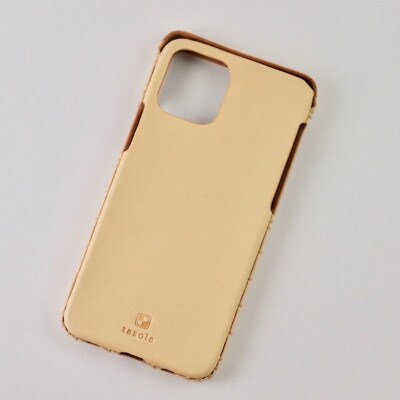 【iPhone15用】本革ケース・ナチュラル