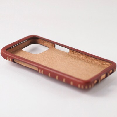 【iPhone15用】本革ケース・ナチュラル