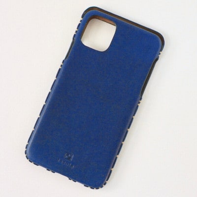 【iPhone16用】本革ケース・ネイビー