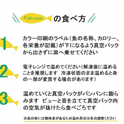 レンジで簡単　焼き魚セット