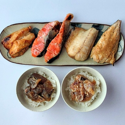 簡単調理　夏セット(焼き魚・冷やし茶漬け)全6品