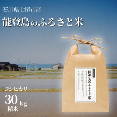 【令和8年産】能登島のふるさと米　コシヒカリ30kg　精米