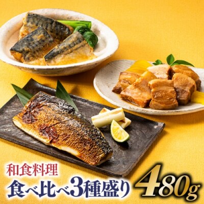 和食料理食べ比べ3種盛り(480g).AA481
