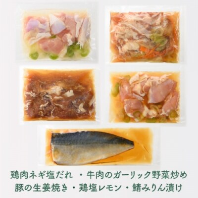 簡単調理!【ふるさと惣菜セット】(1人前×5食分).AA483