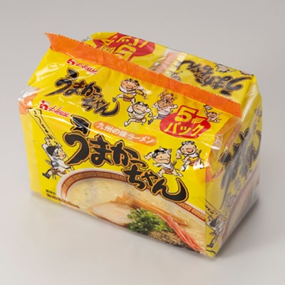福岡・博多の味『うまかっちゃん』30袋(5袋パック×6セット)【豚骨ラーメン】.AB626